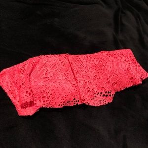 Pink Bandeau Swimsuit Top